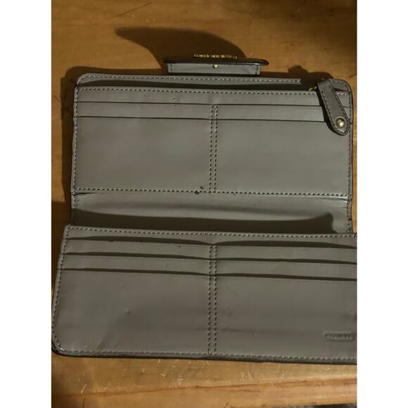 Authentic Vintage Gold Pleated Coach Wallet - Picture 2 of 8